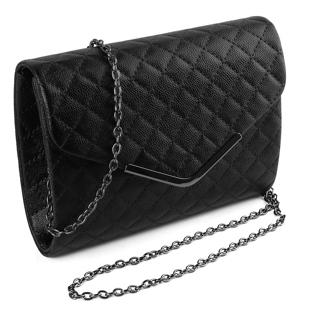 Women Handbag Elegant Quilted Clutch