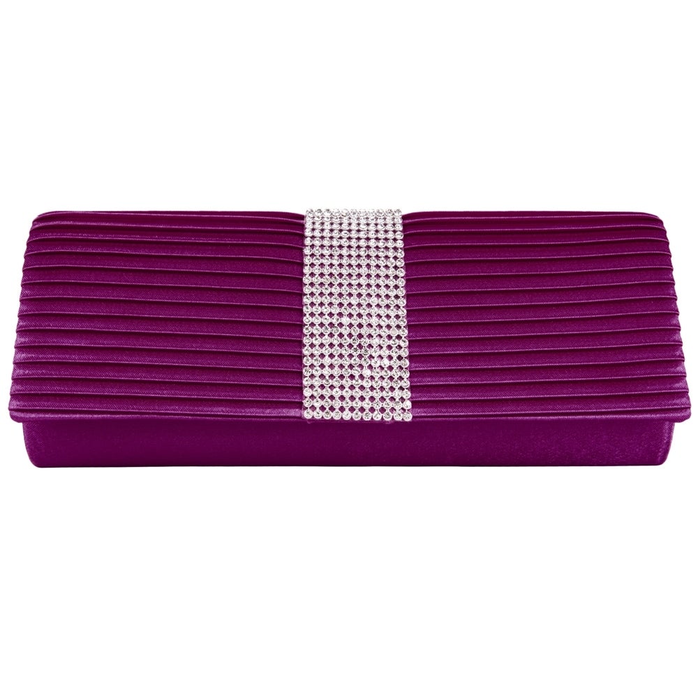 Women's Diamante Clutch Purse Bag